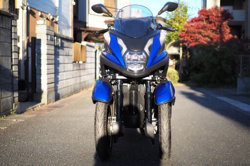 ★公認トリシティ専門店★警察官応対解説書付★　ヤマハ　トリシティ155A　ブルー　側車付軽二輪 公認改造済　「公認」はワイルドダックだけ！　普通4輪自動車運転免許で乗れます！側車付で不安な方はまずお電話を ☆公認トリシティ専門店☆警察官応対解説書付☆ ヤマハ トリシティ155A