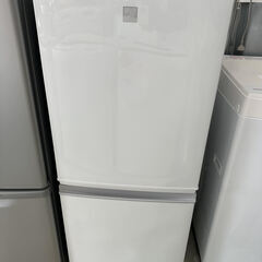 SHARP 137L 2ドア冷蔵庫 つけかえどっちもドア 2017年製 リサイクル