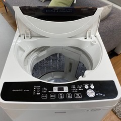 I570 ☆ SHARP 洗濯機 （4.5㎏）☆ 2016年製 ⭐動作確認済⭐クリーニング済