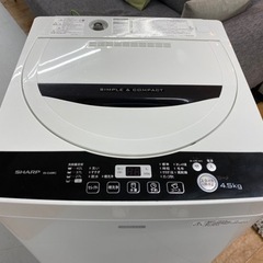I570 ☆ SHARP 洗濯機 （4.5㎏）☆ 2016年製 ⭐動作確認済⭐クリーニング済