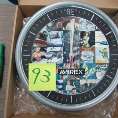 №93 掛け時計　（AVIREX）　新品