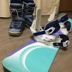 KIDSスノーボード3点セット Equal  BOARDS 119㎝　SALOMONビンディング　AIR WALKブーツUSM5・USW6 KIDSスノーボード3点セット Equal SNOW BOARDS 119㎝ SALOMON