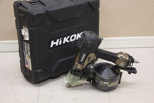 HiKOKI ハイコーキ 高圧ロール釘打機 エアダスタ付 NV50HR2 針金 シート50mm ハイゴールド ケース付 (D4730attxY)