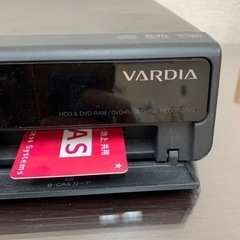 【動作未確認】東芝 DVDレコーダー VARDIA