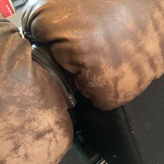 ✨🔔期間限定🔥ジモティー特別価格🔔✨アンティーク家具 スネークソファ9段 本革 3人掛け