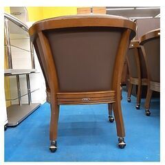 札幌【 マルニ木工 地中海ロイヤルシリーズ パーティチェア 1客】キャスター付き 本革 レザー ダイニングチェア maruni ROYAL 本郷通店