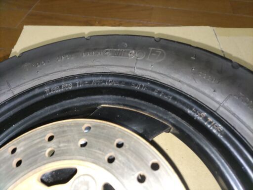 【販売終了】■DUNLOP■タイヤホイール前後set■Ｆディスク・Ｆシャフト・Rブレーキシュー付き 販売終了】□DUNLOP□タイヤホイール前後set□Fディスク・Fシャフト