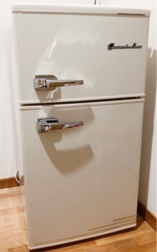 grand-line 2ドア レトロ 冷凍冷蔵庫 アイリスオーヤマ 美品 人気