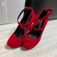 ヒール 靴 赤23cm S