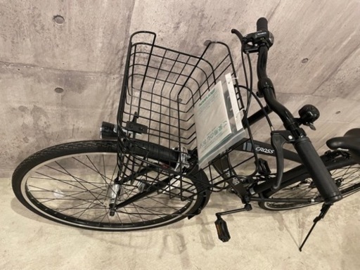 ☆未使用車丸石サイクル カゴ付きクロスバイク 自転車 27インチ 6段変速