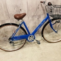 ★未使用　シティサイクル自転車ロリスシティ27インチ  ママチャリ　ブルー