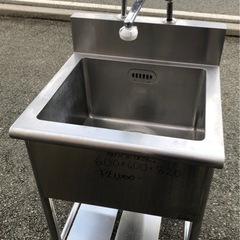 ⭐︎中古品 1槽シンク 600×600×820mm 厨房用品⭐︎