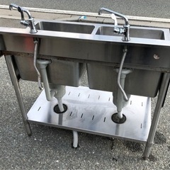 ⭐︎中古品　マルゼン　2槽シンク　1000×600×800mm  厨房用品⭐︎