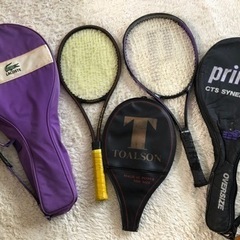 テニスラケット2つ