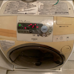 【ジャンク品】ドラム洗濯機(BD-V2)(HITACHI)