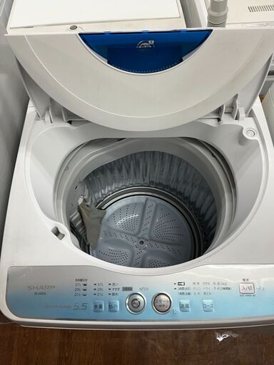 【リサイクルショップどりーむ天保山店】●6045●　洗濯機　シャープ　2012年製　5.5㎏　ES-GE55L