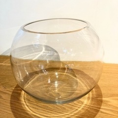 ガラス花瓶 金魚鉢 丸型 水槽
