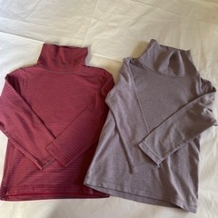 UNIQLO&西松屋 110㎝ タートル長袖カットソー2枚セット