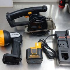 National(ナショナル) 電動工具３点セット 充電器、丸の...