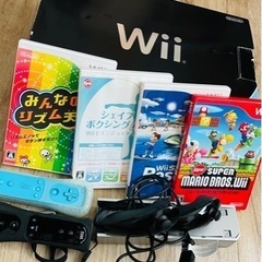 Wii本体+ ソフト×4つ
