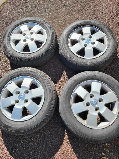 スズキ！エブリーワゴン！4本セット！タイヤ！155/70R13！ホイール！
