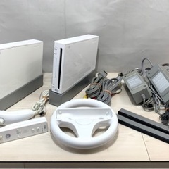 【商談中】Wii 本体 コントローラ ヌンチャク ハンドル まと...