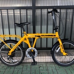 🔹折りたたみ自転車🔹HUMMER(ハマー)6段。ファットタイヤ、安定感抜群✨