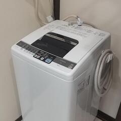 取引中【値下】洗濯機　日立　6kg　簡易クリーニング済　キャスター付