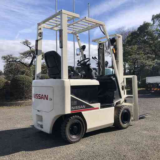 国産　中古バッテリーフォークリフト　1.5トン　日産　関東輸送費無料(条件有)　試乗下取歓迎!!　埼玉県比企郡ときがわ町　1.5t　1500kg