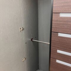 【お値下げ致しました！！】クローゼット 大型収納 9段 ミラー付き No.2379● ※現金、クレジット、スマホ決済対応※