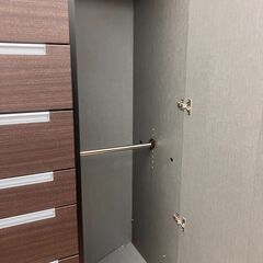 【お値下げ致しました！！】クローゼット 大型収納 9段 ミラー付き No.2379● ※現金、クレジット、スマホ決済対応※