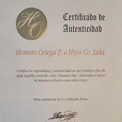 高級パナマハット エクアドル Homero Ortega