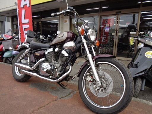 NO.4588　ＸＶ２５０ビラーゴ　空冷Ｖツイン２５０ｃｃ　アップハンドル　ワインレッド＆シルバー　☆彡
