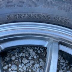 スタッドレスタイヤ ブリヂストン 18インチ 中古・美品 5穴 ホイール付き×4本セット