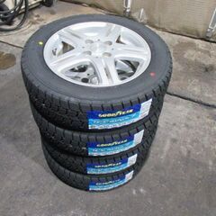 【来店取替】155/65R14 新品スタッドレスタイヤ&アルミ付...