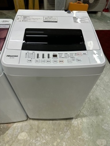 ハイセンス　4.5ｋｇ洗濯機　2017年製　リサイクルショップ宮崎屋住吉店　22.12.23　ｙ