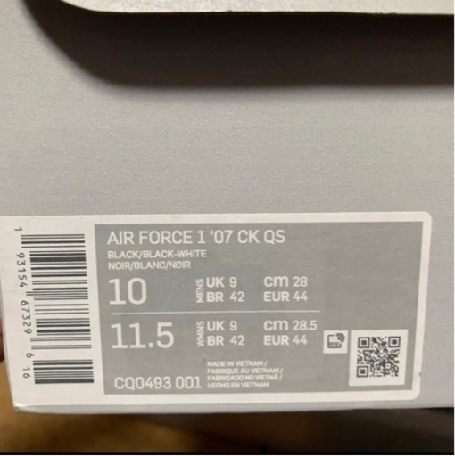 新品未使用タグ付 NIKE AIR FORCE 1 LOW × COLIN KAEPERNICK