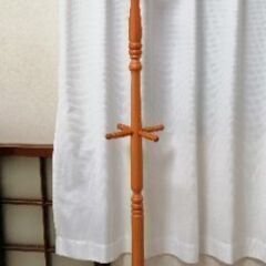木製コートハンガー(ポールスタンド)　高さ183cm /126c...
