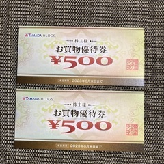 【株主優待】ヤマダ電機　優待券１０００円分