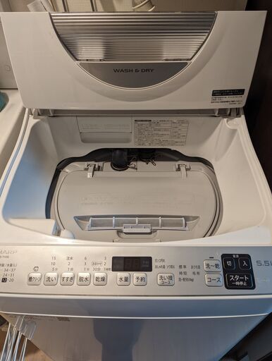 ES-TX5E 2020年秋モデル SHARP タテ型洗濯乾燥機 １年使用しました