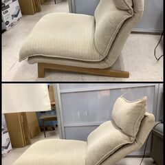 良品計画 1人掛け用リクライニングチェア 布 NA【ユーズドユーズ名古屋天白店】J2310 1人掛け電動リクライニングチェア 布張りタイプ (コンフェ BR