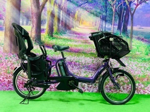 ❷ 4652子供乗せ電動自転車ヤマハ3人乗り新品20インチ良好バッテリー