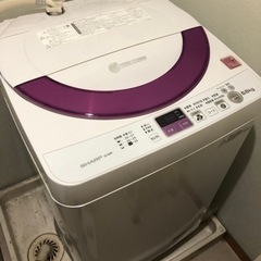 【受付終了】洗濯機 5.5kg SHARP ES-55E9
