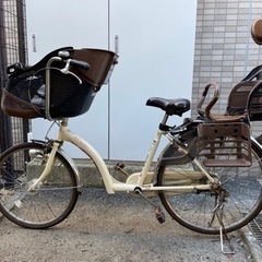 値下げします】子供乗せ自転車 前後チャイルドシート プチママン