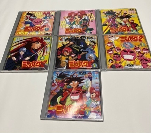 ジバクくん 初回版 DVD 全巻 1～7巻 ステッカー、帯付き