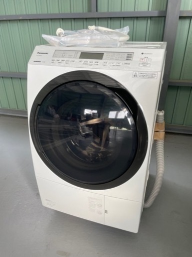 Panasonic パナソニック ななめドラム式洗濯乾燥機 NA-VX800BL 2021年製 左開き 洗濯11kg 乾燥6kg クリスタルホワイト 洗濯機