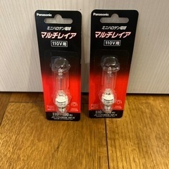 ミニハロゲン電球2つ