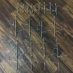 🔷🔶🔷FI15/52　メタル オーナメント ディスプレイ ツリー 4段 高さ120cm クリスマスツリー ホリデー インテリア ワイヤー スタンド 装飾 X\'mas🔷🔶🔷