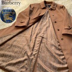 バーバリー カシミヤ100% ロングコート 9AR