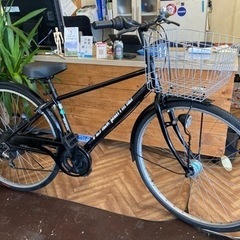 【前後タイヤ・チューブ新品！】LEDオートライト　27インチ自転車　ブラック 前後タイヤ・チューブ新品！】LEDオートライト 27インチ自転車 ブラック